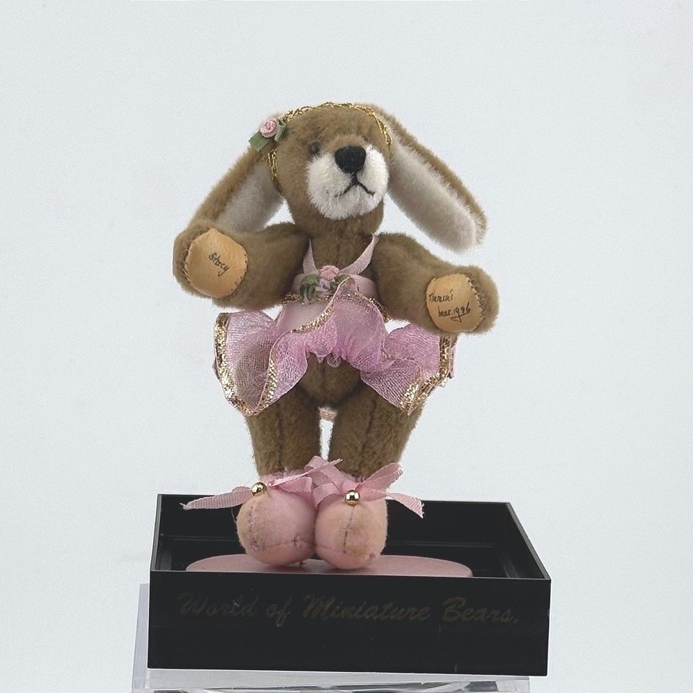 World of Miniature Bears Stacy Ballerina Bunny 1996 Limited Edition‎ Signed COA